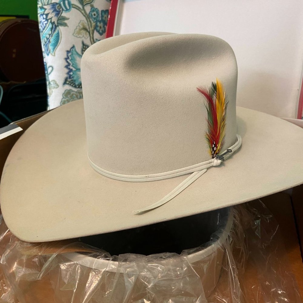 Stetson Rancher with Feathers Women's Hat - Never Worn